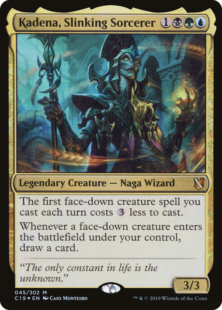 Kadena, Slinking Sorcerer (C19-045) [Commander 2019] Foil
