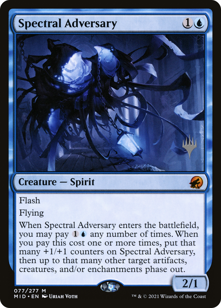 Spectral Adversary (PPMID-77P) [Innistrad: Midnight Hunt Promos]