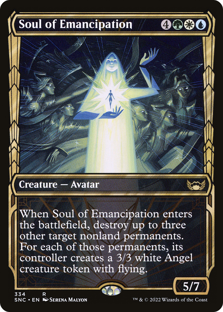 Soul of Emancipation (SNC-334) [Streets of New Capenna]: (Showcase)