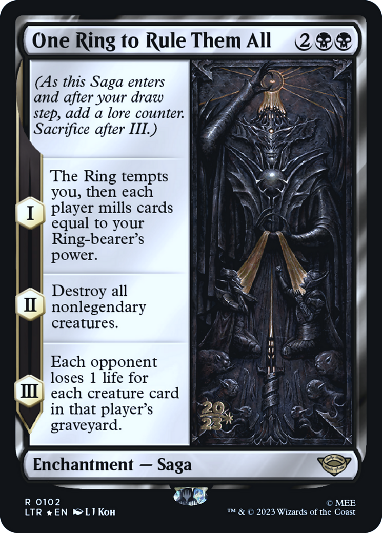 One Ring to Rule Them All (PRE-102S) [Tales of Middle-earth Promos] Foil
