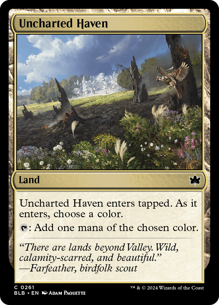 Uncharted Haven (BLB-261) [Bloomburrow] Foil