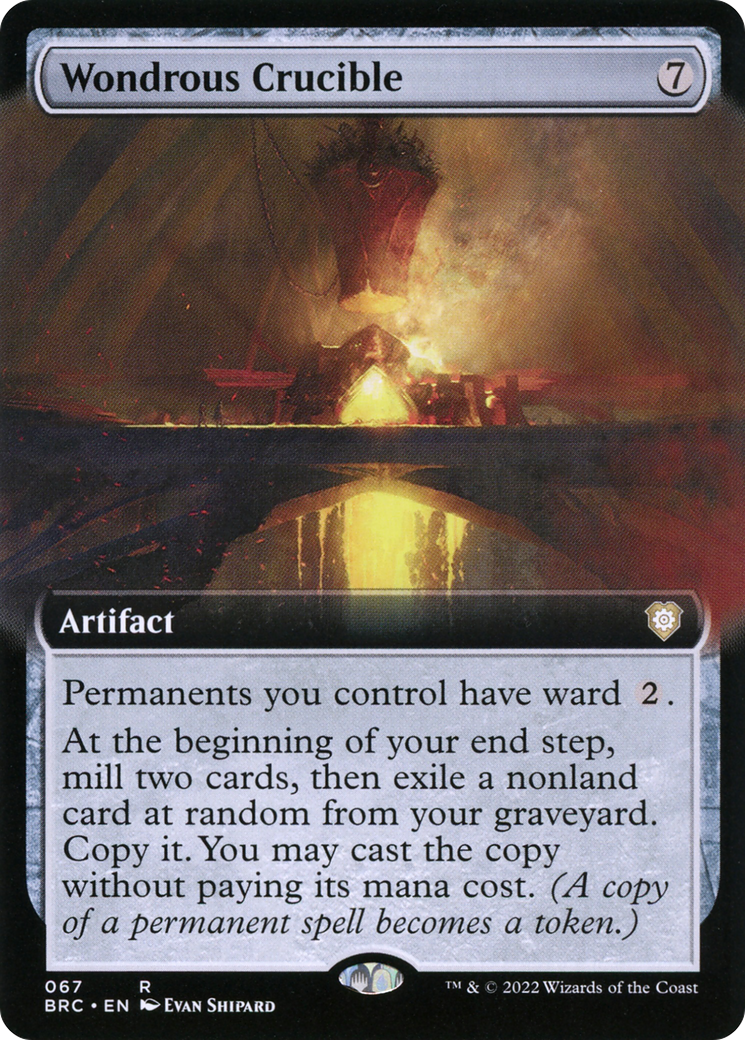 Wondrous Crucible (Extended Art) (BRC-067) [The Brothers' War Commander]
