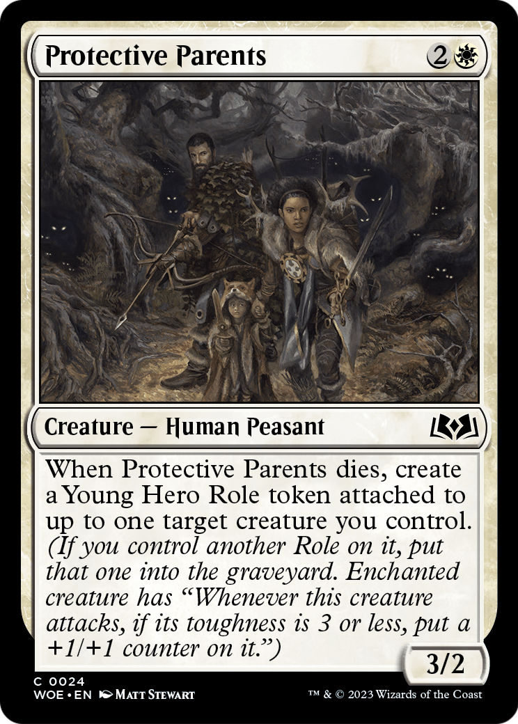 Protective Parents (WOE-024) [Wilds of Eldraine] Foil