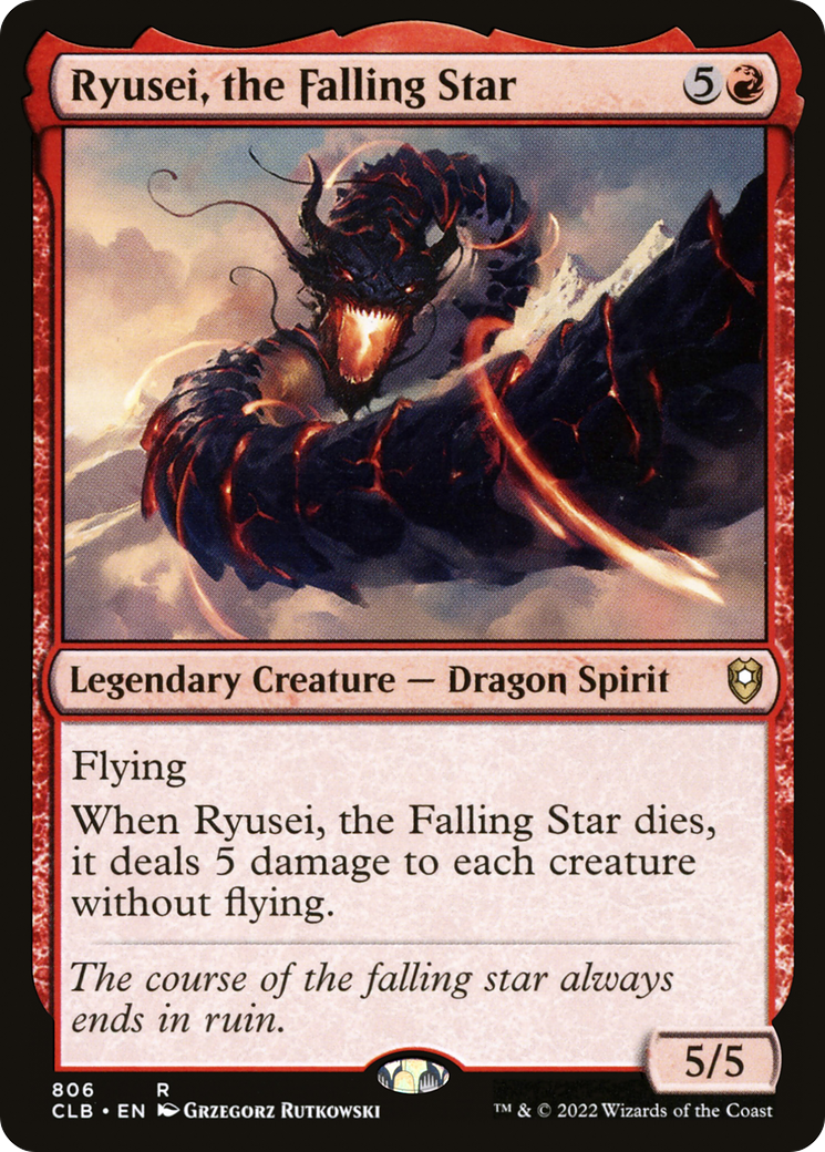 Ryusei, the Falling Star (CLB-806) [Commander Legends: Battle for Baldur's Gate]