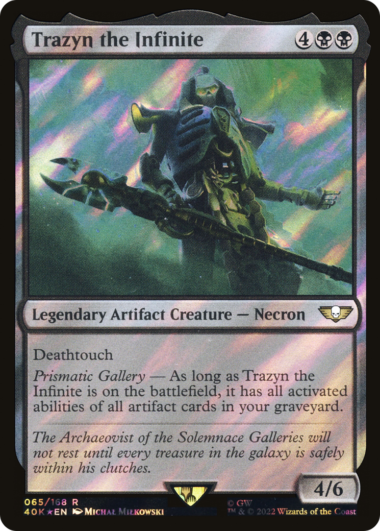 Trazyn the Infinite (Surge Foil) (40K-065) [Warhammer 40,000 Commander] Foil