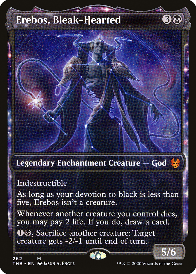 Erebos, Bleak-Hearted (THB-262) [Theros Beyond Death]: (enchantment, Showcase)