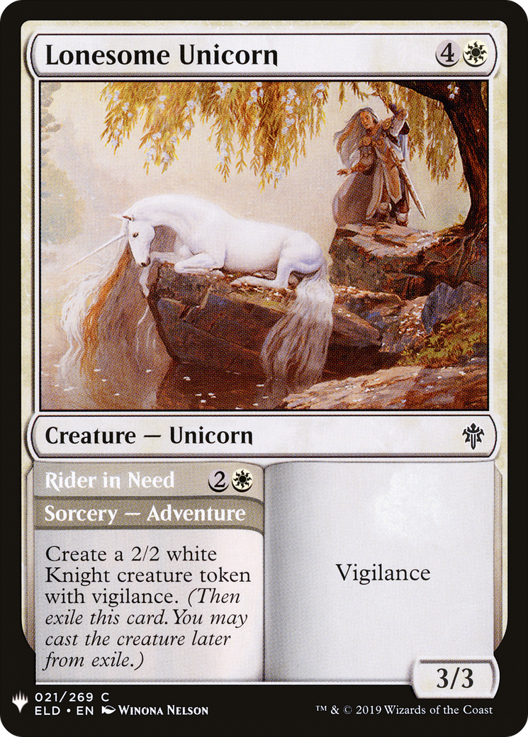 Lonesome Unicorn // Rider in Need (LIST-ELD-21) [The List]
