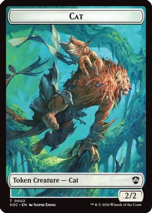 Cat // Inkling (0022) Double-Sided Token (SOC-2 // 22) [Commander: Secrets of Strixhaven]