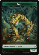 Beast // Fractal (0004) Double-Sided Token (SOC-14 // 4) [Commander: Secrets of Strixhaven]