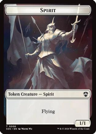 Spirit (0006) // Illusion Double-Sided Token (SOC-6 // 7) [Commander: Secrets of Strixhaven]