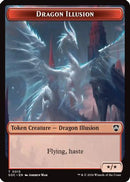 Dragon Illusion // Elemental (0002) Double-Sided Token (SOC-13 // 2) [Commander: Secrets of Strixhaven]