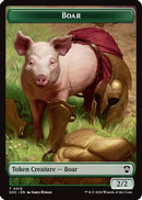 Boar // Fractal (0005) Double-Sided Token (SOC-15 // 5) [Commander: Secrets of Strixhaven]