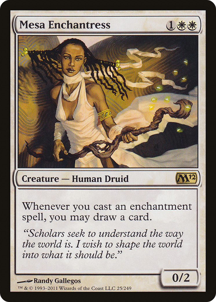 Mesa Enchantress (M12-025) [Magic 2012] Foil