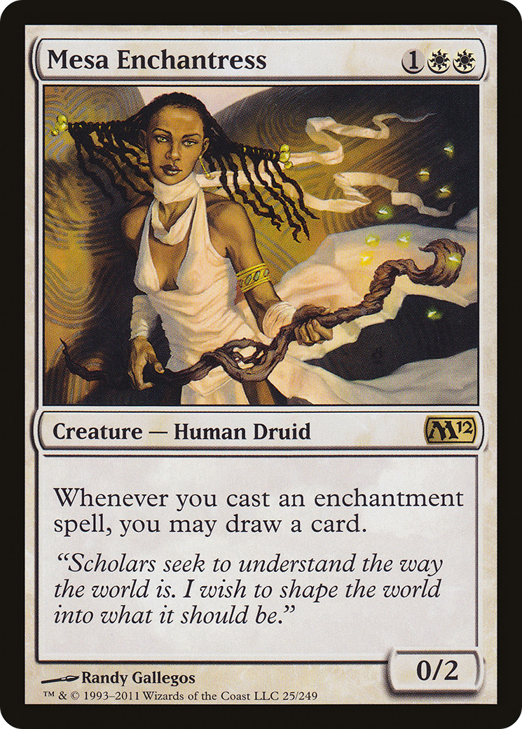 Mesa Enchantress (M12-025) [Magic 2012]