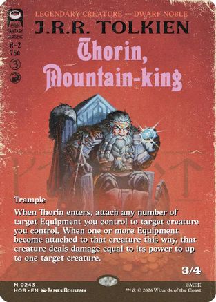 Thorin, Mountain-king (Borderless) (HOB-243) [The Hobbit] Foil
