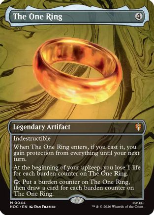 The One Ring (Borderless) (HOC-044) [The Hobbit: Eternal-Legal]