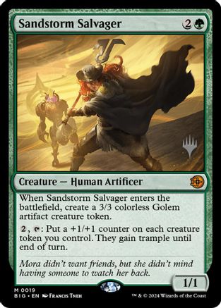 Sandstorm Salvager (PPSOS-019) [Promo Pack: Secrets of Strixhaven] Foil