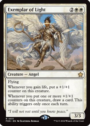 Exemplar of Light (PPSOS-011) [Promo Pack: Secrets of Strixhaven] Foil