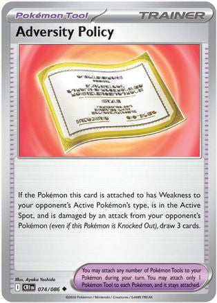 Adversity Policy 74 - [ME04 Chaos Rising] Reverse Holofoil