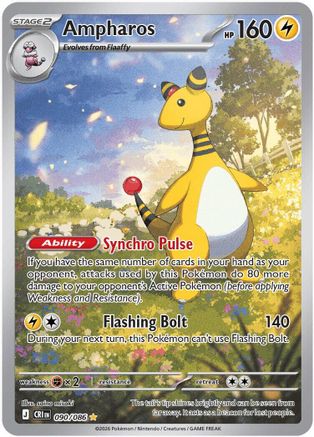 Ampharos - 090/086 90 - [ME04 Chaos Rising] Holofoil
