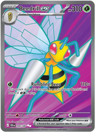 Beedrill ex - 098/086 98 - [ME04 Chaos Rising] Holofoil