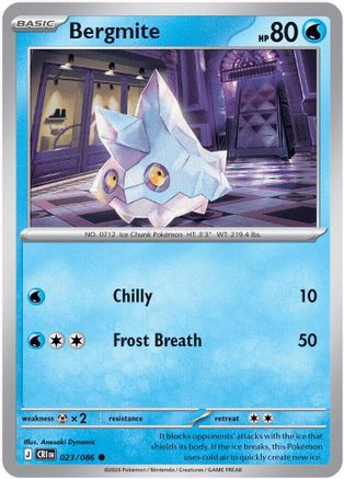 Bergmite 23 - [ME04 Chaos Rising] Reverse Holofoil
