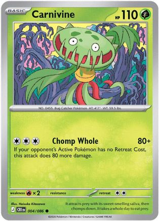 Carnivine 4 - [ME04 Chaos Rising] Reverse Holofoil