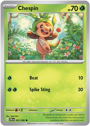 Chespin - 005/086 5 - [ME04 Chaos Rising]