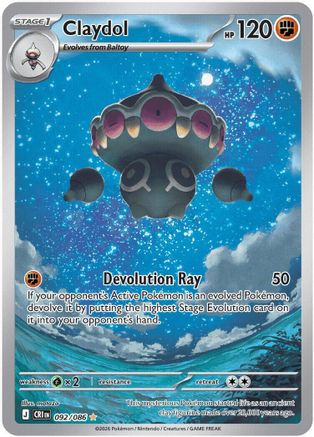 Claydol - 092/086 92 - [ME04 Chaos Rising] Holofoil