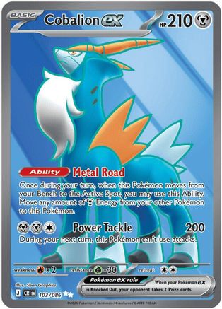 Cobalion ex - 103/086 103 - [ME04 Chaos Rising] Holofoil