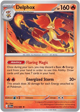 Delphox 13 - [ME04 Chaos Rising] Reverse Holofoil
