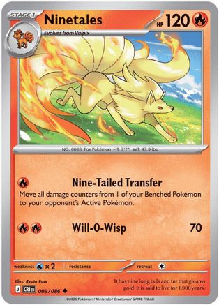 Ninetales 9 - [ME04 Chaos Rising] Reverse Holofoil