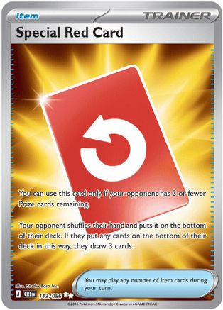 Special Red Card - 113/086 113 - [ME04 Chaos Rising] Holofoil