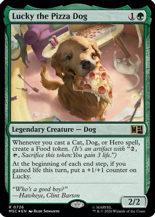 Lucky the Pizza Dog (MSC-726) [Commander: Marvel Super Heroes] Foil
