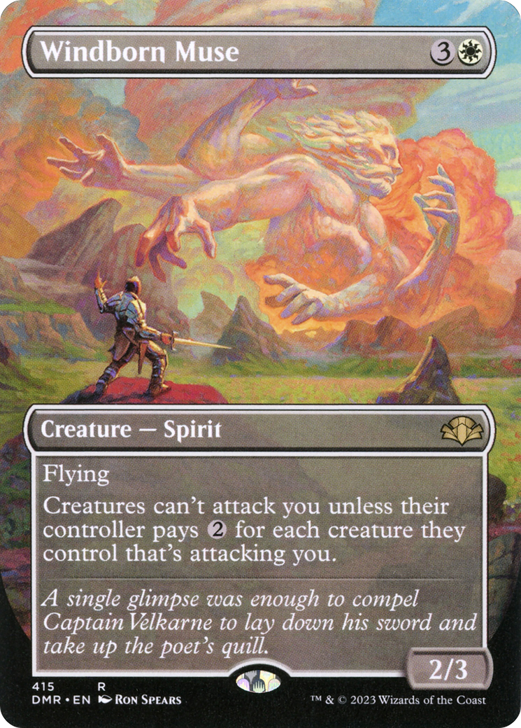 Windborn Muse (DMR-415) [Dominaria Remastered] (Borderless) Foil