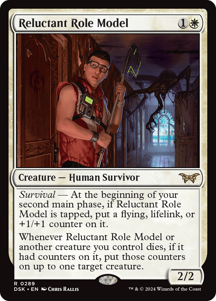 Reluctant Role Model (DSK-289) [Duskmourn: House of Horror] Foil