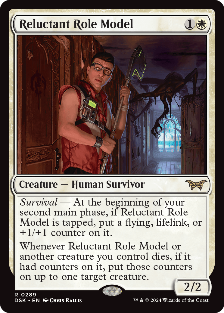 Reluctant Role Model (DSK-289) [Duskmourn: House of Horror] Foil