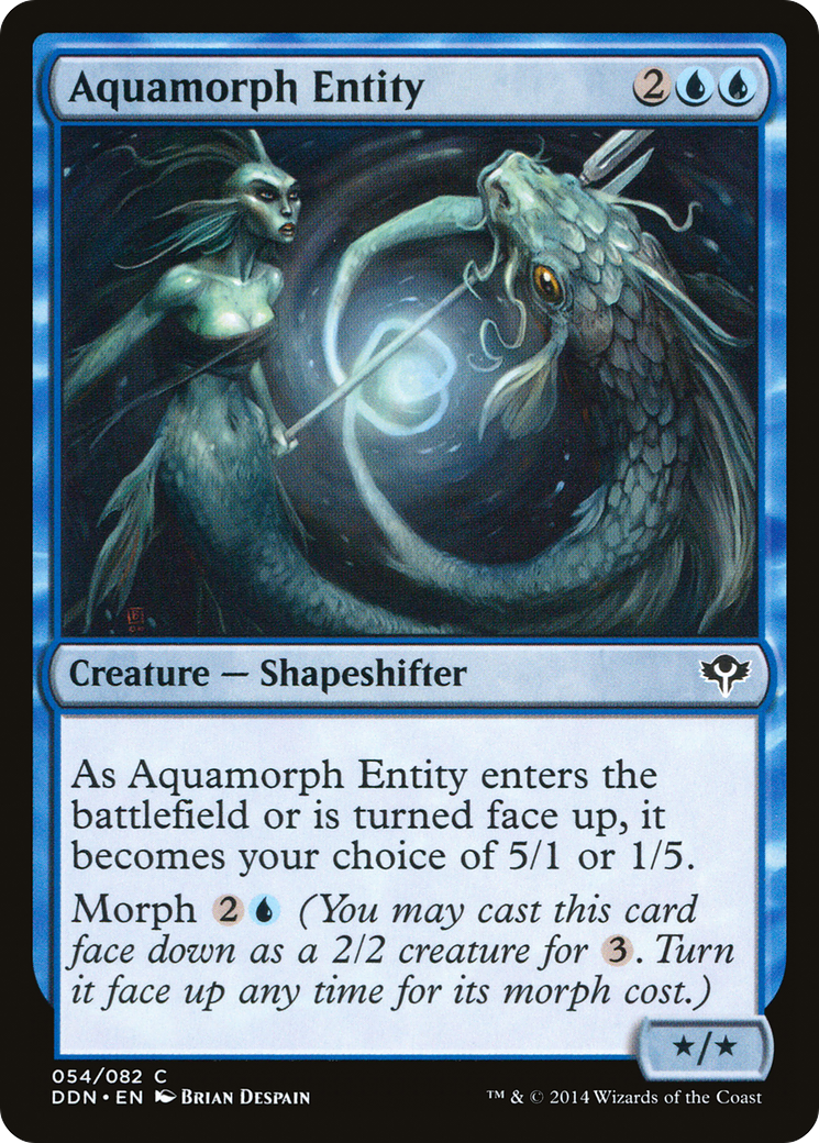 Aquamorph Entity (DDN-054) [Duel Decks: Speed vs. Cunning]