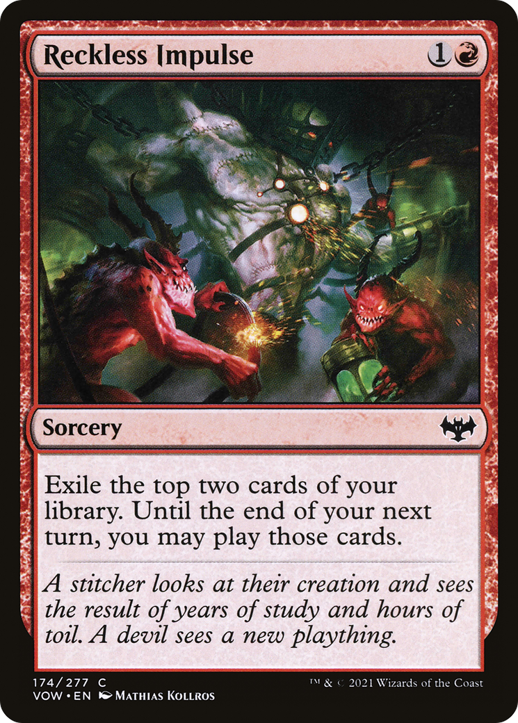 Reckless Impulse (VOW-174) [Innistrad: Crimson Vow]
