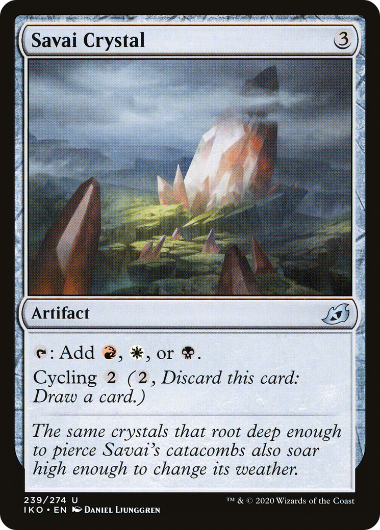 Savai Crystal (IKO-239) [Ikoria: Lair of Behemoths] Foil