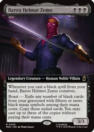 Baron Helmut Zemo (Extended Art) (MSH-405) [Marvel Super Heroes]