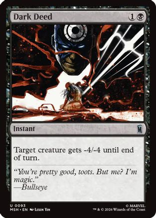 Dark Deed (MSH-093) [Marvel Super Heroes]