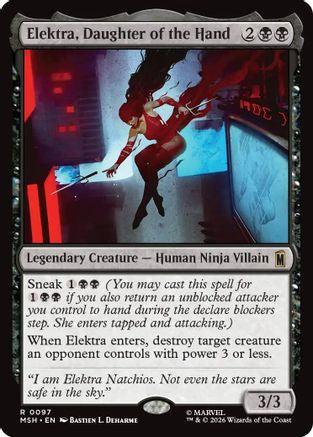 Elektra, Daughter of the Hand (MSH-097) [Marvel Super Heroes] Foil