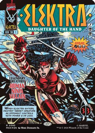 Elektra, Daughter of the Hand (Borderless) (0395) (MSH-395) [Marvel Super Heroes]