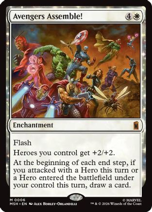 Avengers Assemble! (MSH-006) [Marvel Super Heroes] Foil