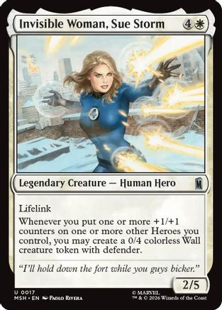 Invisible Woman, Sue Storm (MSH-017) [Marvel Super Heroes] Foil