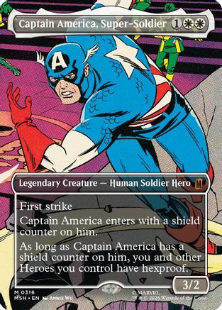 Captain America, Super-Soldier (Borderless) (MSH-316) [Marvel Super Heroes]