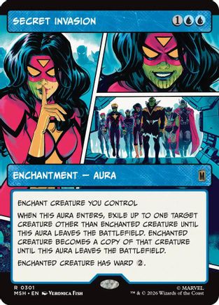 Secret Invasion (Borderless) (MSH-301) [Marvel Super Heroes] Foil