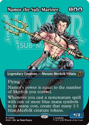 Namor the Sub-Mariner (Borderless) (0362) (MSH-362) [Marvel Super Heroes] Foil