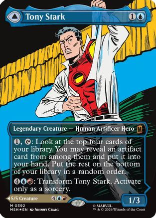 Tony Stark (Borderless) (0392) (MSH-392) [Marvel Super Heroes] Foil